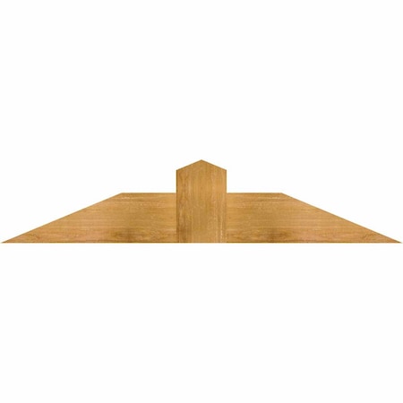 Ekena Millwork Portland Rough Sawn Timber Gable Bracket, Western Red Cedar, 48"W x 10"H x 2"D x 6"F, 5/12 Pitch GBW048X10X0206POR00RWR